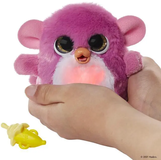 Alt view image 7 of 7 - FurReal Fuzzalots Monkey Color-Change Interactive Feeding Toy, Lights and Sounds, Ages 4 and up