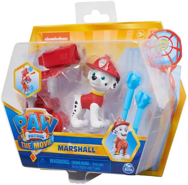 Alt view image 6 of 6 - Paw Patrol - Marshall Collectible Action Figure with Backpack Clip and 2 Projectiles, Toys for Kids Ages 3 and Up, Color (Spin Master 6060757)