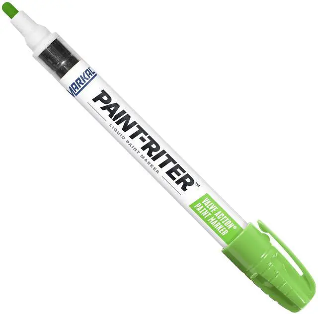 Alt view image 3 of 9 - MARKAL 97051 Permanent Liquid Paint Marker, Medium Tip, Fluorescent Green Color