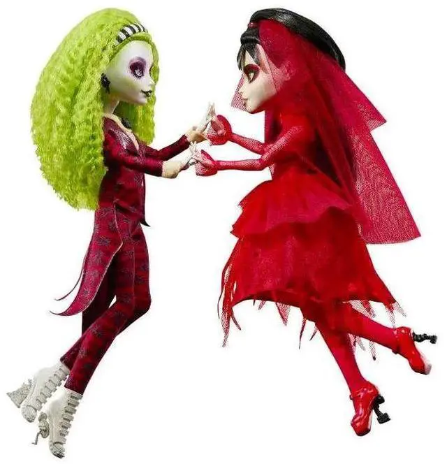 Alt view image 2 of 4 - Monster High x Beetlejuice Beetlejuice & Lydia 2 Doll Boxed Set (Wedding)