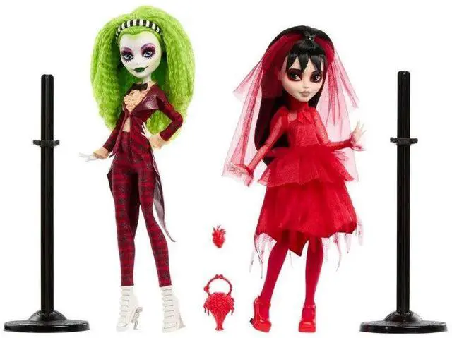 Alt view image 3 of 4 - Monster High x Beetlejuice Beetlejuice & Lydia 2 Doll Boxed Set (Wedding)