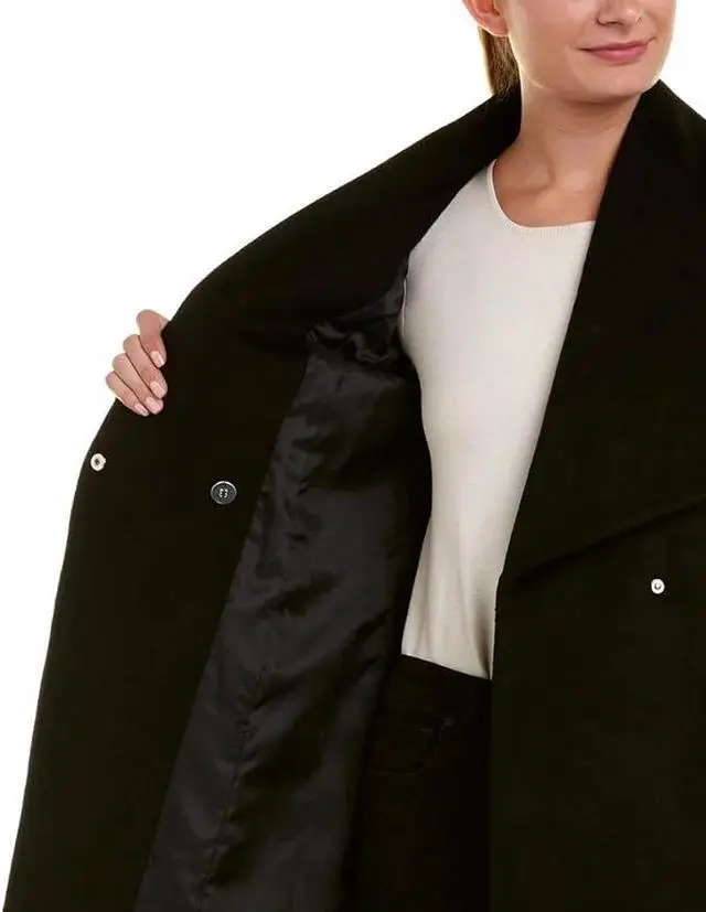 Alt view image 3 of 4 - Cole Haan womens Belted Wool Classically Elegant Coat for Year-round Style