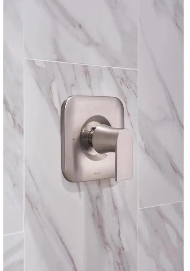 Alt view image 4 of 7 - Moen Genta 1-Handle Brushed Nickel Tub and Shower Faucet