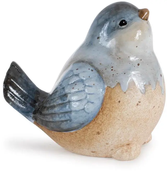 Alt view image 6 of 6 - Melrose Unglazed Ceramic Bird Figurines - 4.75" - Set of 3