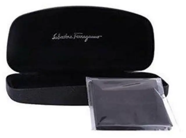 Alt view image 3 of 3 - SALVATORE FERRAGAMO-SF2877 216 Rectangle Eyeglasses Striped Brown/Matte Ruthenium