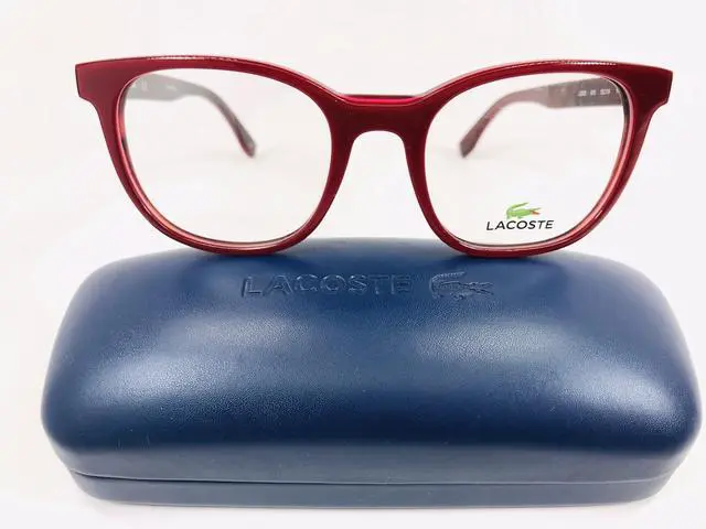 Alt view image 8 of 13 - Lacoste Women's Eyeglasses L2809 615 Red Plastic 50 19 140