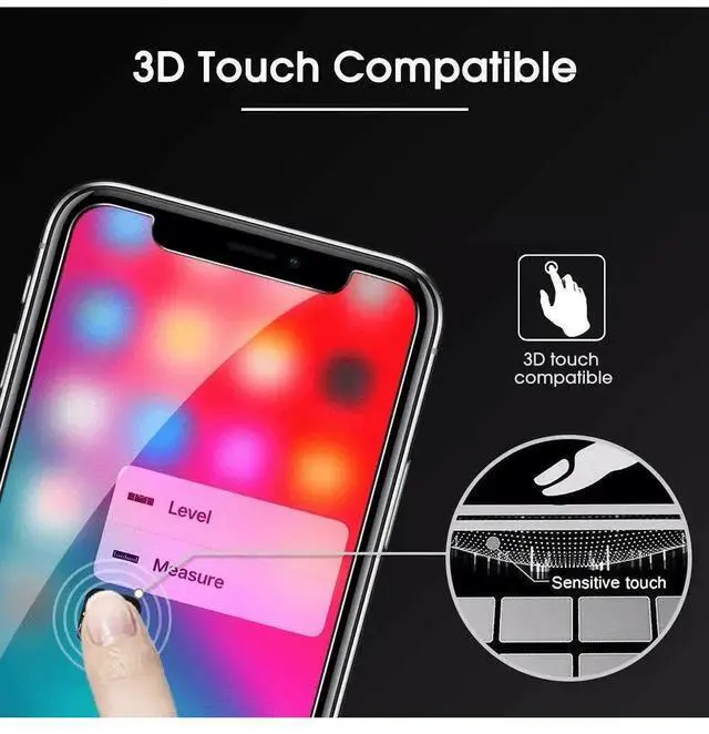 Alt view image 3 of 7 - Qixxronics 3-Pack Tempered Glass Screen Protector Compatible With iPhone 14 Pro 13 MINI 14 15 16 PLUS 11 12 PRO MAX