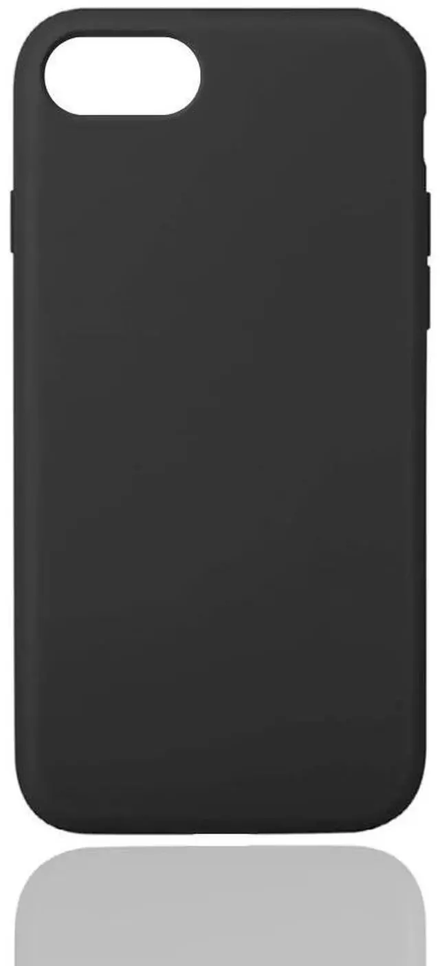 Alt view image 2 of 5 - Qixxronics for iPhone 7 / iPhone 8 Silicone Case Black Shockproof Slim Design Phone Case Cover