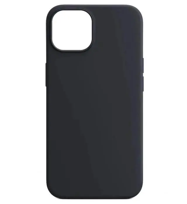 Alt view image 2 of 5 - Qixxronics for iPhone 13 Mini Silicone Case Black Shockproof Slim Design Phone Case Cover