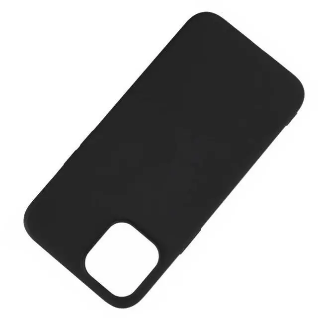 Alt view image 4 of 5 - Qixxronics for iPhone 13 Mini Silicone Case Black Shockproof Slim Design Phone Case Cover