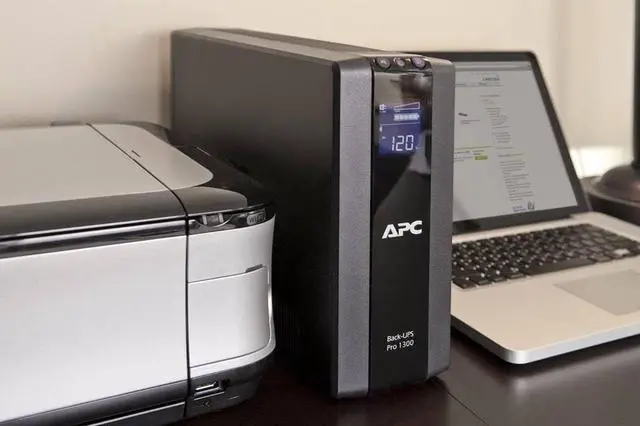 Alt view image 5 of 5 - APC UPS 1500VA Battery Backup Surge Protector, BR1500G Backup Battery Power Supply with AVR