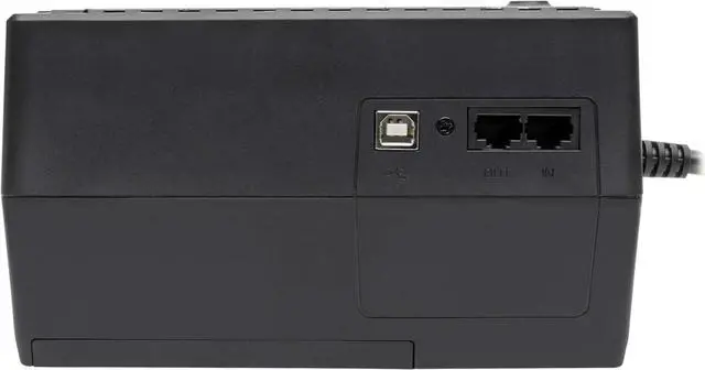 Alt view image 4 of 5 - Tripp Lite 550VA UPS Battery Backup Uninterruptible Power Supply Surge Protector, 10 Outlets, Dataline Protection, USB Monitoring, Home & Office, 3-Year Warranty & $100,000 Insurance (INTERNET550U)