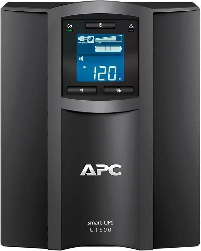 Alt view image 2 of 4 - APC Smart-UPS, SMT1500C Tower Back-UPS, 1440 VA Backup Battery Power Supply, 8 x NEMA 5-15R, SmartConnect Port, SmartSlot, AVR, LCD Bundled with 16GB USB Storage