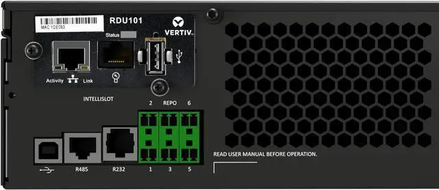 Alt view image 6 of 6 - Vertiv Liebert GXT5 UPS with SNMP/Webcard - 500VA 500W 120V, Online Double Conversion 2U Rack/Tower, Energy Star Certified, Lead Acid, Sine Wave, Battery Backup, 1.0 Power Factor (GXT5-500LVRT2UXLN)