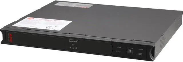 Main image of APC UPS 450VA Smart-UPS SC, 120V - 1U Rackmount/Tower Sine Wave, Uninterruptible Power Supply (SC450RM1U) (Not sold in Vermont)