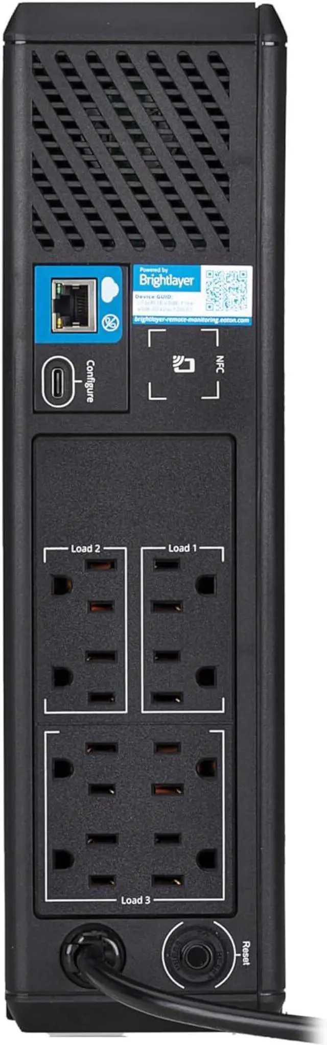 Alt view image 2 of 7 - Eaton Tripp Lite Series SMART750PSRTNC 750VA Online Cloud-Connected Tower UPS Battery Backup & Surge Protector, 475W, Pure Sine Wave, AVR, Computer Uninterruptible Power Supply Units