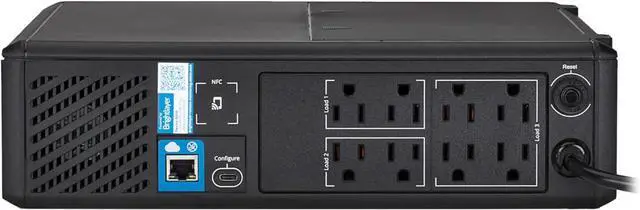 Alt view image 6 of 7 - Eaton Tripp Lite Series SMART750PSRTNC 750VA Online Cloud-Connected Tower UPS Battery Backup & Surge Protector, 475W, Pure Sine Wave, AVR, Computer Uninterruptible Power Supply Units