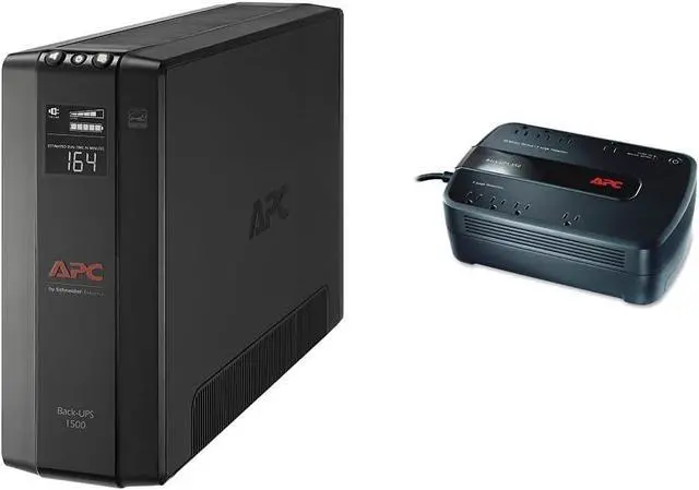 Main image of APC UPS 1500VA UPS Battery Backup and Surge Protector, BX1500M Backup Battery Power Supply, AVR, Dataline Protection & UPS Battery Backup for Computer, BE550G Surge Protector with Battery Backup
