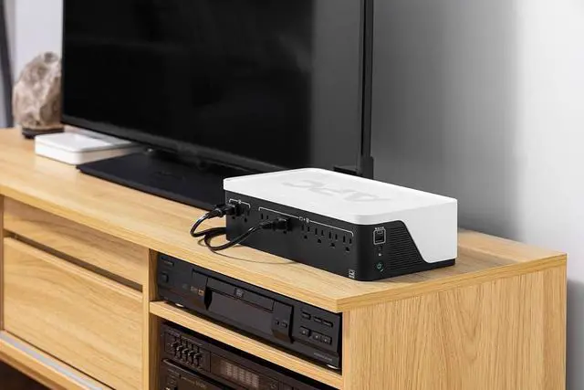 Alt view image 4 of 7 - APC UPS Battery Backup, 900VA 6 Outlets & 500VA 4 Outlets, Type C USB Charging, Back-UPS Series