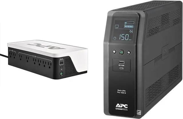 Main image of APC UPS Battery Backup, 1050VA 6 Outlets & 1500VA 10 Outlets with USB Charging