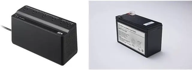 Main image of APC UPS Battery Backup Surge Protector, 425VA Backup Battery Power Supply, BE425M & UPS Replacement Battery, BATT110-1207, for APC UPS BE550G, Generic for APCRBC110