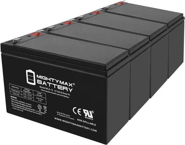 Main image of Mighty Max Battery 12V 8Ah Compatible Battery for APC Back-UPS ES BE550R UPS - 4 Pack