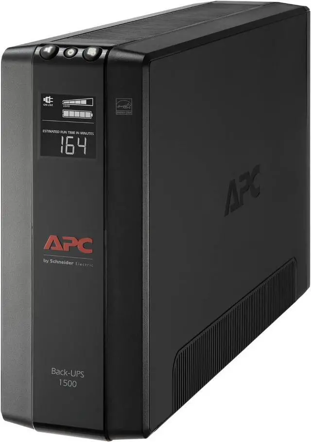 Alt view image 2 of 7 - APC 1500VA UPS Battery Backup & Surge Protector, BX1500MR Backup Battery Power Supply with AVR & UPS Battery Backup and Surge Protector, 600VA Backup Battery Power Supply