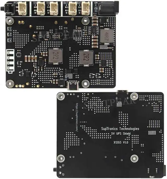 Alt view image 2 of 7 - X1203 Uninterrupted Backup Power Supply Expansion Module Uninterrupted Power Manager for Mainboard with