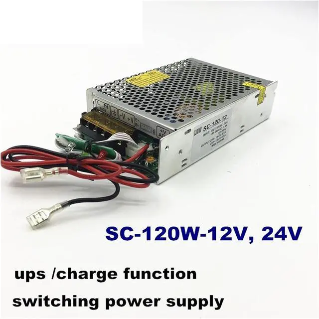 Alt view image 2 of 6 - Universal Switching Power Supply, Ups Switching Power Supply 120w 12v 24V with UPS/Charge Function DC Battery Charger Current Stabilizer(SC-120W-12V), Silver