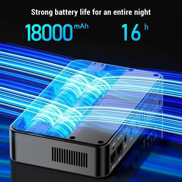 Alt view image 6 of 7 - Eujgoov 18000mAh UPS Battery Backup with Indicator Lights for Router Security Monitoring System Uninterruptible Power Supply