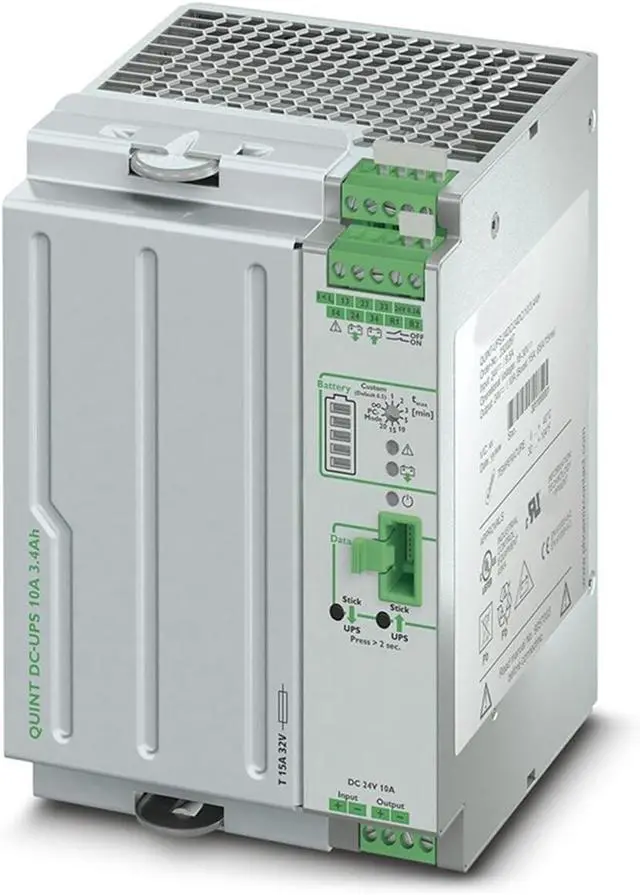 Main image of Uninterruptible Power Supply 2320267 QUINT-UPS/24DC/24DC/10/3.4AH Quint DC-UPS 24VDC/10A
