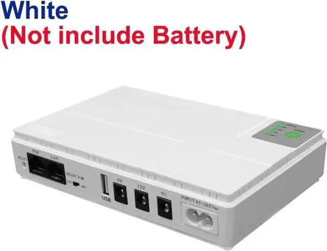 Alt view image 5 of 7 - DC UPS Backup Power Supply DC1036P 5V/9V/12V Mini UPS Backup Uninterruptible Power Supply for Router Optical Cat Mobile Device Electroplating DIY etc DC Power Supply(36W Black)