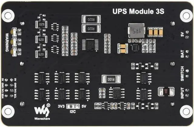 Alt view image 3 of 7 - 5V 5A Power Supply Uninterruptible UPS HAT Power Output at The Same Time,Multi Battery Protection Circuits for Raspberry Pi 4 Model B