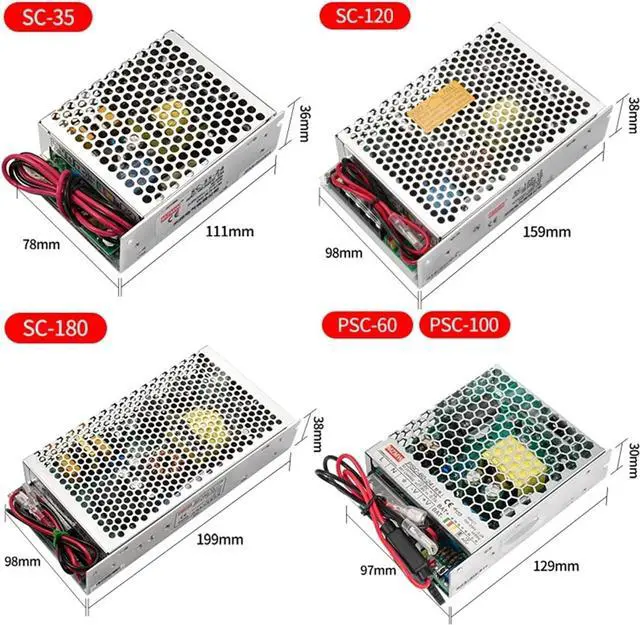 Alt view image 6 of 7 - UPS/Charge Function Switching Power Supply 35W 60W 100W 120W 150W 180W 250W 350W 110/220V AC/DC 12V 24V Battery Charger(12V_150W)