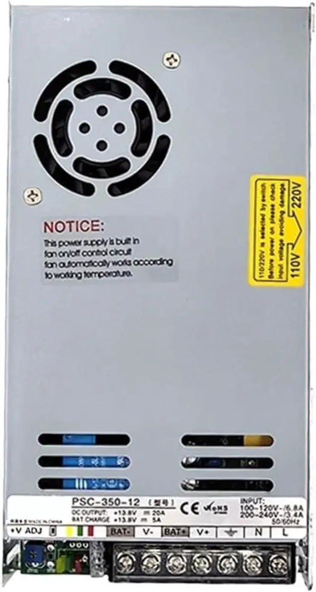 Main image of 350w 12/24v AC UPS/Charging Function Monitoring Switching Power Supply Input 110/220v Battery Charger Output 27.6VDC(12V_350W)