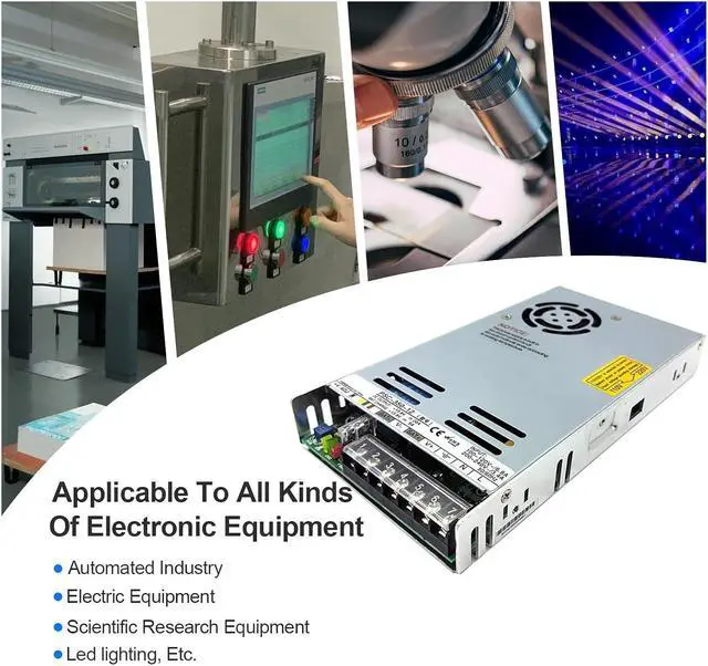 Alt view image 3 of 6 - 350w 12/24v AC UPS/Charging Function Monitoring Switching Power Supply Input 110/220v Battery Charger Output 27.6VDC(12V_350W)
