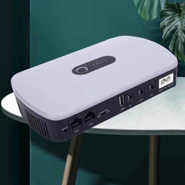 Alt view image 4 of 7 - UPS Battery Backup, 10400mAh Backup Battery Power Supply, DC Standby Uninterruptible Power Supply, for Power Outage protections, Overdischarge Overcurrent protections (US Plug