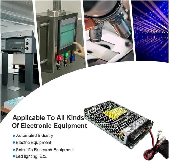 Alt view image 5 of 5 - 150W high Efficiency ups Power Supply, Battery-Less AC to DC 12V 24VDC Battery Charger PSC-150-12 PSC-150-24(24V_150W)