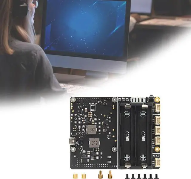 Alt view image 5 of 7 - X1201 Uninterrupted Power Supply Extension Module for Mainboard with Fast Charging USB C/XH2.54-2P Connection