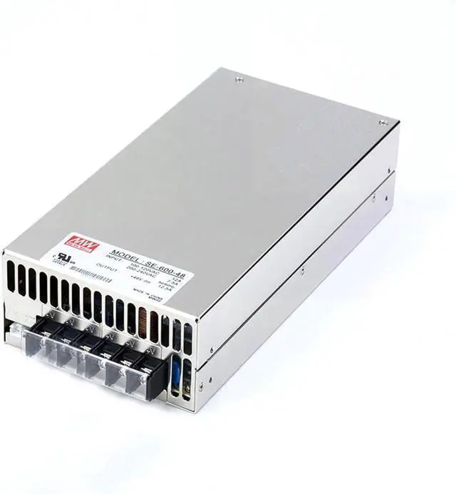 Main image of SE-600-48 48V 12.5A 600W Power Supply - Reliable High Power Density Solution for Industrial Applications, Network Infrastructure, and Telecom Systems. Efficient Operation.