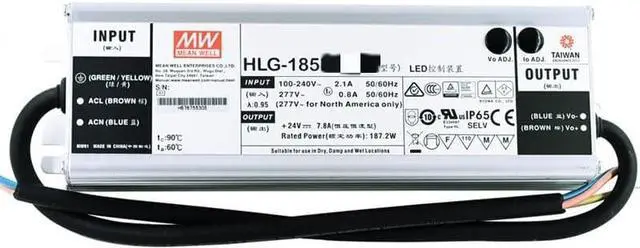 Main image of Mean Well HLG 200W 500mA LED Driver HLG-150H-C500B Switching Power Supply Converter Transformer with IP67 PFC Function Metal Case 3 in 1 Dimming