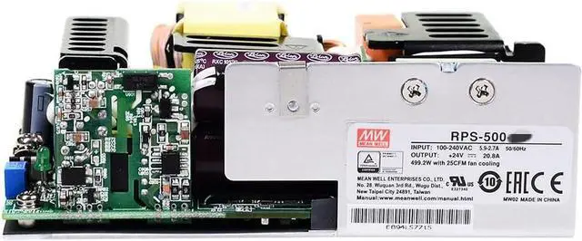 Main image of Mean Well RPS 500W 27.8A Medical Switching Power Supply RPS-500-18-SF PCB Type Power Supply Driver Converter Transformer with Side Mounted Fan