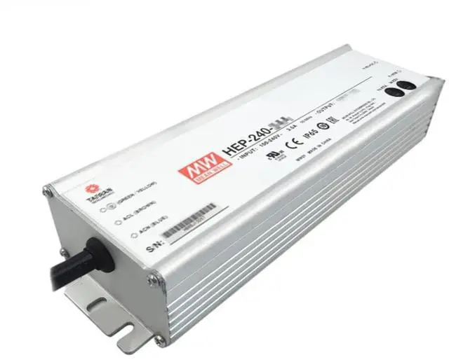 Main image of Mean Well HEP 240W 15V 15A LED Driver HEP-240-15 AC-DC Single Output Industrial Switching Power Supply Converter Transformer with IP68, PFC, Metal Case