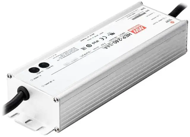 Alt view image 4 of 5 - Mean Well HEP 240W 15V 15A LED Driver HEP-240-15 AC-DC Single Output Industrial Switching Power Supply Converter Transformer with IP68, PFC, Metal Case