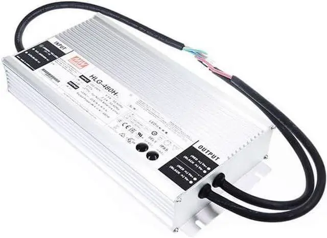 Alt view image 3 of 5 - Mean Well HLG 480W 11.4A LED Driver HLG-480H-42AB Switching Power Supply Converter Transformer with IP65 PFC Constant Voltage/Current 3 in 1 Dimming