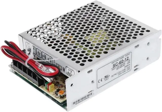 Main image of Charge Function Switching 60W 12V 5A Universal AC UPS/Charge Function mon-itor Switching Power Supply with Indicator, Battery Charger SC-60-12