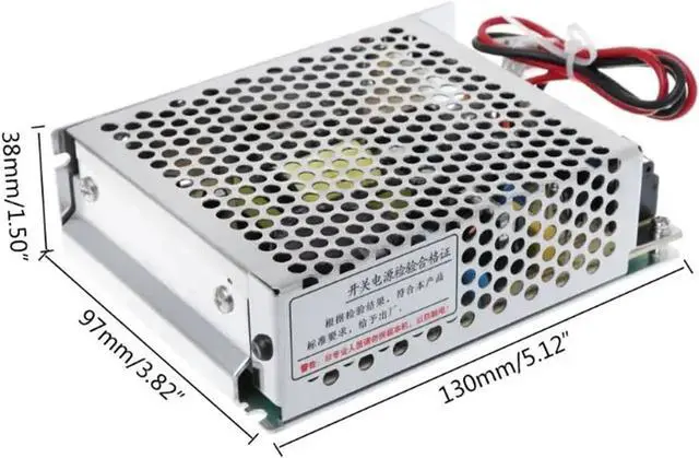 Alt view image 7 of 7 - Charge Function Switching 60W 12V 5A Universal AC UPS/Charge Function mon-itor Switching Power Supply with Indicator, Battery Charger SC-60-12