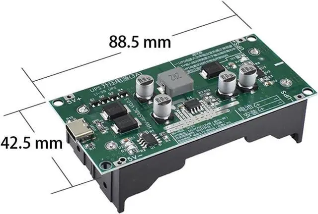 Alt view image 3 of 5 - 1pc Type-C 15W 3A Fast Charge UPS Power Supply / 18650 Lithium Battery Charger Module DC-DC Step Up Booster Converter 5V 9V 12V(HW-465B 9V)