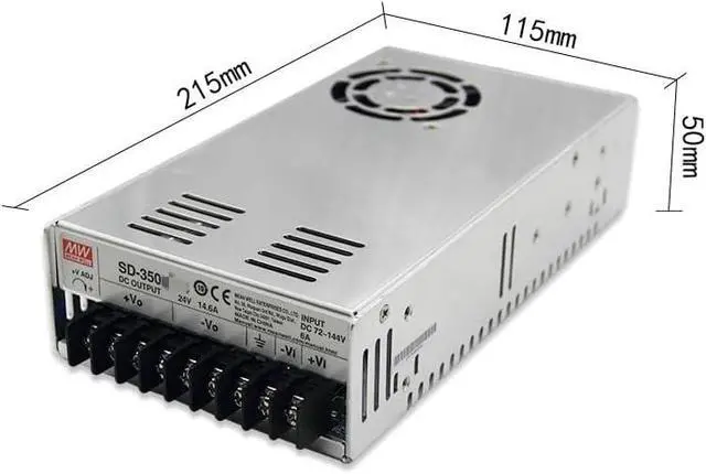 Alt view image 2 of 2 - Mean Well SD Power Supply Converter SD-350C-12 350W 27.5A