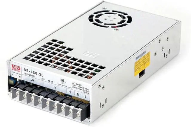 Main image of SE-450-36 450W 36V 12.5A - Industrial Power Supply - Cost-Effective, Reliable AC/DC Converter for Industrial Automation Systems and Telecommunications